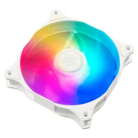 Silverstone SST-PF240W-ARGB-V2 - PermaFrost Premium-Wasserkühler, zweifach einstellbare 120-mm-PWM, ARGB, Intel/AMD, weiss