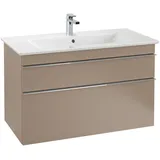 Villeroy & Boch Venticello Waschtischunterschrank mit 2 Auszügen × taupe