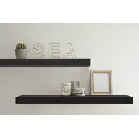 DOLLE Wandregal 90 x 25 cm 50 mm schwarz