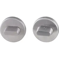 Marchesi WC Rosette 53mm mit Drehknopf, Edelstahl matt