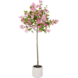 Kunstbaum CREATIV GREEN "Bougainvillea", pink (pink, creme), H:150cm, Kunststoff, Kunstpflanzen, mit zahlreichen Blüten