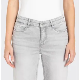 MAC Weite Jeans "DREAM WIDE", Damen, Gr. 42, Länge 30, ash grau washed, Denim/Jeans, Obermaterial: 75% Baumwolle, 12% Modal, 9% Polyester, 4% Elasthan, figurumspielend knöchellang, Jeans, mit weitem Bein-Stretch