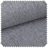 novely® Stoff KARBEN - Scandi Chic Wolliger Möbelstoff Leinen-Optik, Ultraweich, Robust, Pflegeleicht, Meterware, 1lfm grau