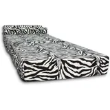 Gästematratze - Campingmatratze - Reisematratze - Faltmatratze - 70 x 200 x 15 mit Kissen Zebra Design