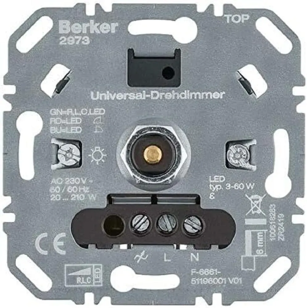 Universal-Drehdimmer (R, L, C, LED) BERKER 2973