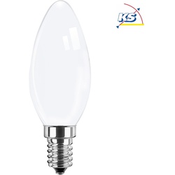 HWH LED Filament Kerzenform, E14, 4.5W 2700K470lm, Glas opal BLU-49020
