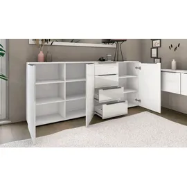borchardt Möbel Highboard 200 x 93 x 35 cm Weiß