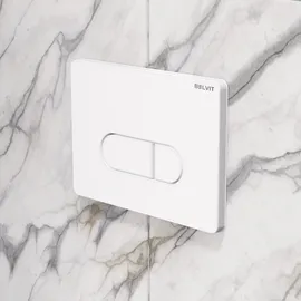 Belvit Berlin Betätigungsplatte für 2-Mengen-Spülung weiß