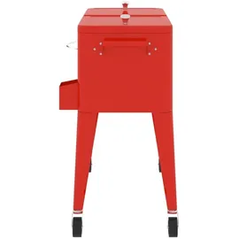 vidaXL Kühlwagen mit Rollen Rot