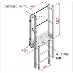 Hymer Ausstieg breit, mit Tritt