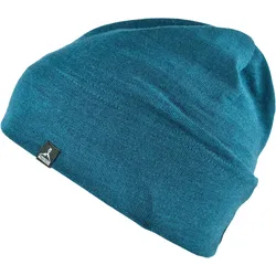 Wintermütze Motion Fein Strickmütze Unisex Beanie Mütze 100% Merino Wolle blau No Size