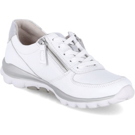 GABOR Comfort Sneaker Low - Weiß Glattleder Größe: 37.5 Normal
