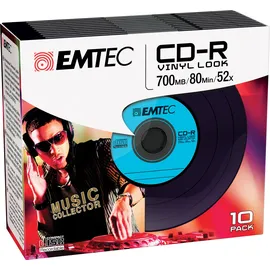 Emtec CD-R Vinyl Look 700 MB 10 Stück(e)