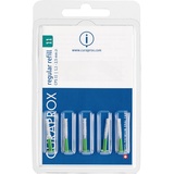 Curaprox Interdentalbürsten CPS 11 regular, Refill, 5 Stück, grün, 1.1 mm Zahnzwischenraumbürste