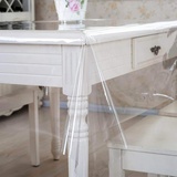 Tischdecke Transparent Schutzdecke Glasklar Durchsichtig Klarsichtfolie 0,2mm Klar Rund 120cm mit Saum - Eingefasst