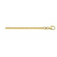 Adelia ́s Adeliás Damen 333 Gold Flach Panzer Halskette Ø 1,4 mm", gold, | Gr.: 50 cm
