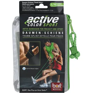 Bort Activecolor Sport Daumen-Schiene rechts 1 St Schwarz/Grün S/M