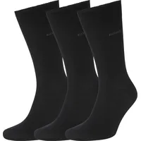 Boss Herren Socken 3er Pack - Finest Soft Cotton, Threepack RS Uni CC Schwarz 47-50