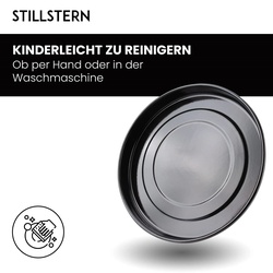 Stillstern Pizzablech rund Antihaftbeschichtet (32cm) für Minibacköfen und Öfen
