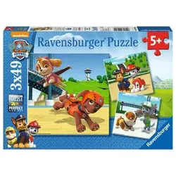 Puzzle - Paw Patrol -Team auf 4 Pfoten - 3 x 49 Teile