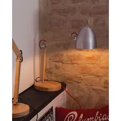 Schreibtischlampe silber 62 cm rund VELEKA