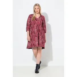 Ulla Popken Jerseykleid Animaldruck Lila 50/52