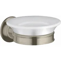hansgrohe Seifenschale Axor Montreux 42033820 Keramik, Halter Metall, brushed nickel