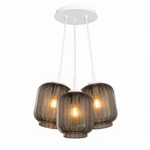 s.luce Velo 3-flg. 20 cm Rund/Glas