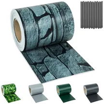 Tectake Sichtschutzstreifen 19 x 7000 cm grau PVC