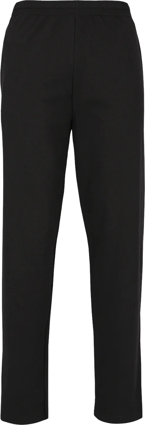 Fruit of the Loom LIGHTWEIGHT OPEN HEM JOG PANTS - leichte Herren Jogginghose mit offenem Beinabschluss, schwarz, M