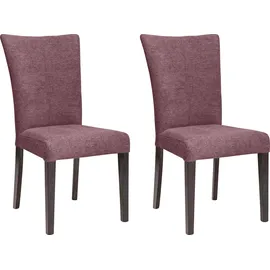Home Affaire 4-Fußstuhl Aspen Polyester rot 2er Set