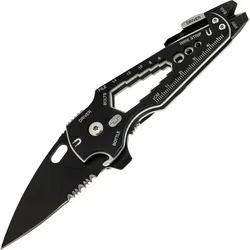 TRUE UTILITY Mini Multi Tool SmartKnife+ Gürtel Clip Taschen Messer Klappmesser EINHEITSGRÖSSE