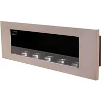 Ethanol und Gel Kamin Modell Daniel Royal Edelstahl - Silber