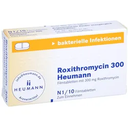 Roxithromycin 300 Heumann Filmtabletten 10 St
