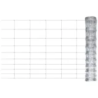 vidaXL Gartenzaun Verzinkter Stahl Silbern 50x1 m