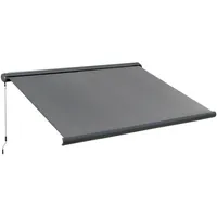 Outsunny Markise 300 x 250 cm dunkelgrau
