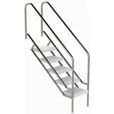Ideal Edelstahl Modell 08.1 Treppe Miami 139,9 cm x 133,8 cm Edelstahl/ABS