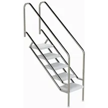 Ideal Edelstahl Modell 08.1 Treppe Miami 139,9 cm x 133,8 cm Edelstahl/ABS