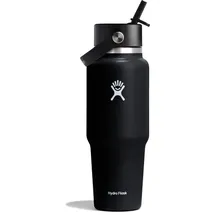 Hydro Flask 32 oz Wide Flex Straw Travel Bottle - schwarz