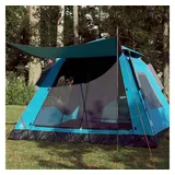 vidaXL Kuppelzelt 5 Personen Blau
