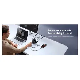 Baseus EnerFill FA11 67W Steckdosenleiste, USB-A + USB-C + 3 x EU Kosmisches Schwarz