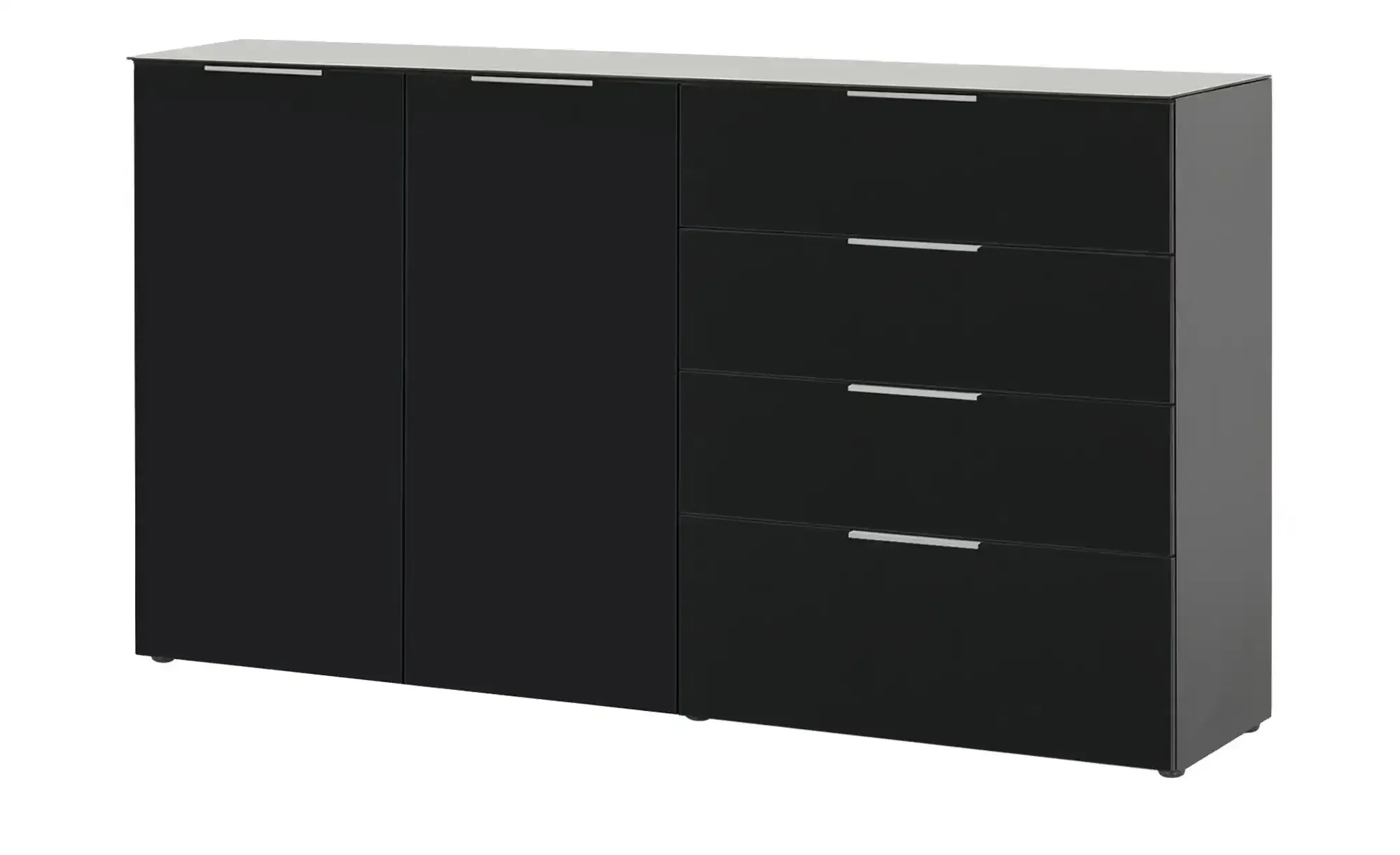 uno Sideboard  Levi , schwarz , Maße (cm): B: 184 H: 102 T: 42.0