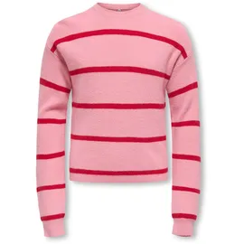 KIDS ONLY KOGFRANCA SHORT L/S STRIPE KNT NOOS Rosa 146/152