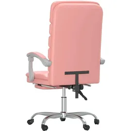 vidaXL Bürostuhl mit Massagefunktion Kunstleder Rosa