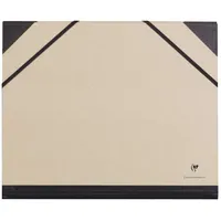 Clairefontaine 44000C Zeichenmappe Kraft mit Gummizug rücken 30 mm,