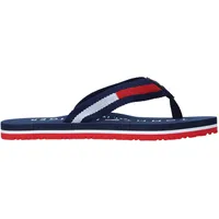 Tommy Hilfiger Latschen Badeschuh Zehentrenner für Frauen Mädchen Jungs, Farbe:Blau, Größe:EUR 37 - 37 EU