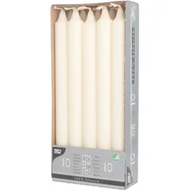 Papstar Kronkerzen 24 cm 10 St. weiß