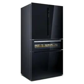 Siemens iQ700 KF96RSBEA French Door (572 l, 1830 mm hoch, Schwarz)