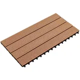 vidaXL Terrassenfliese 60 x 30 cm braun