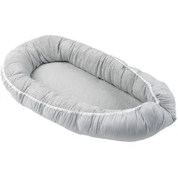ULLENBOOM Babynest Waffelpique Grau